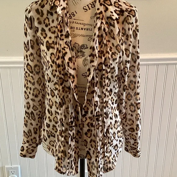 Guess Animal Print Blouse - Picture 2 of 7